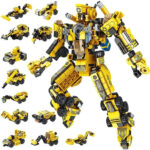 Robot STEM Toys 12 in 1 Transform Brick Toys Engineering Transformation Car Deformation Robot